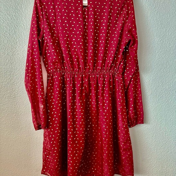 ALLEGRA K Red With Gold Accent Red Mini Long Dress Medium BNWT - Picture 3 of 7
